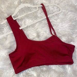 Medium (US 6) never worn maroon/burgundy sports bra/top